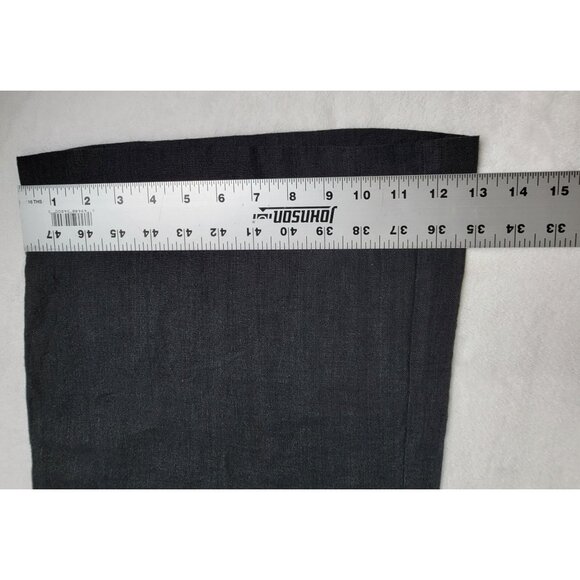 CAbi Womens Vintage Washed Linen Wide-Leg Pants Size 10 Charcoal Gray 335 New - Picture 10 of 10